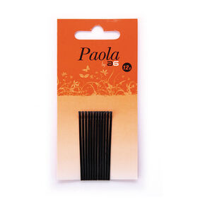 AG Grip Haarspeldjes STRAIGHT Paola 50mm Zwart 12pcs