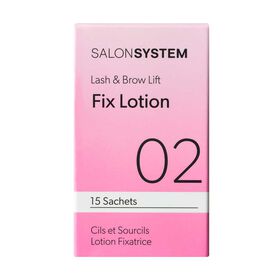 Salon System Lash & Brow Lift Stap 2 Fixlotion Voor Wimpers & Wenkbrauwen Zakjes 15 st.