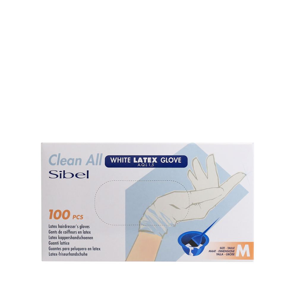 Clean All Gants en Latex Blancs M x100