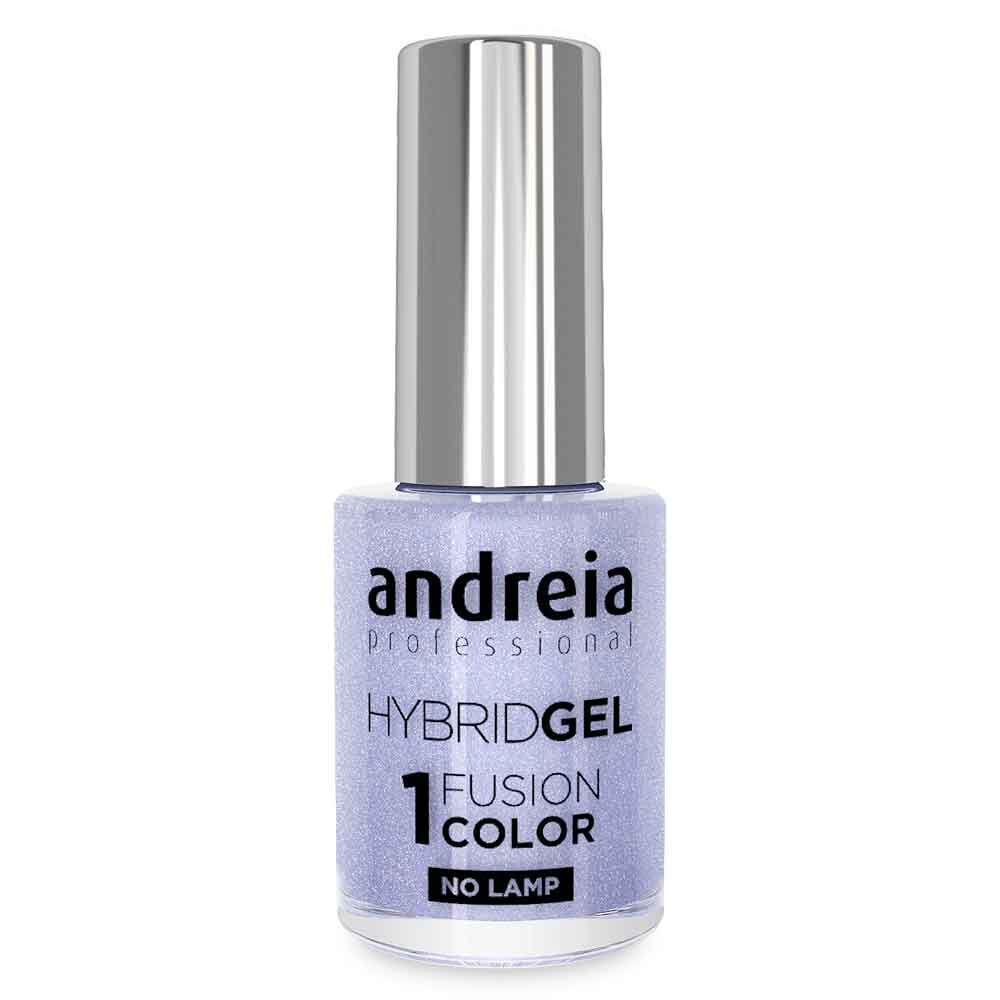 Andreia Professional Hybrid-Fusion Color Gel Vernis &agrave; ongles- I Do!- ID6 Bleu ciel avec des paillettes argent&eacute;es. 10.5ml