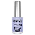 Andreia Professional Hybrid-Fusion Color Gel Vernis &agrave; ongles- I Do!- ID6 Bleu ciel avec des paillettes argent&eacute;es. 10.5ml