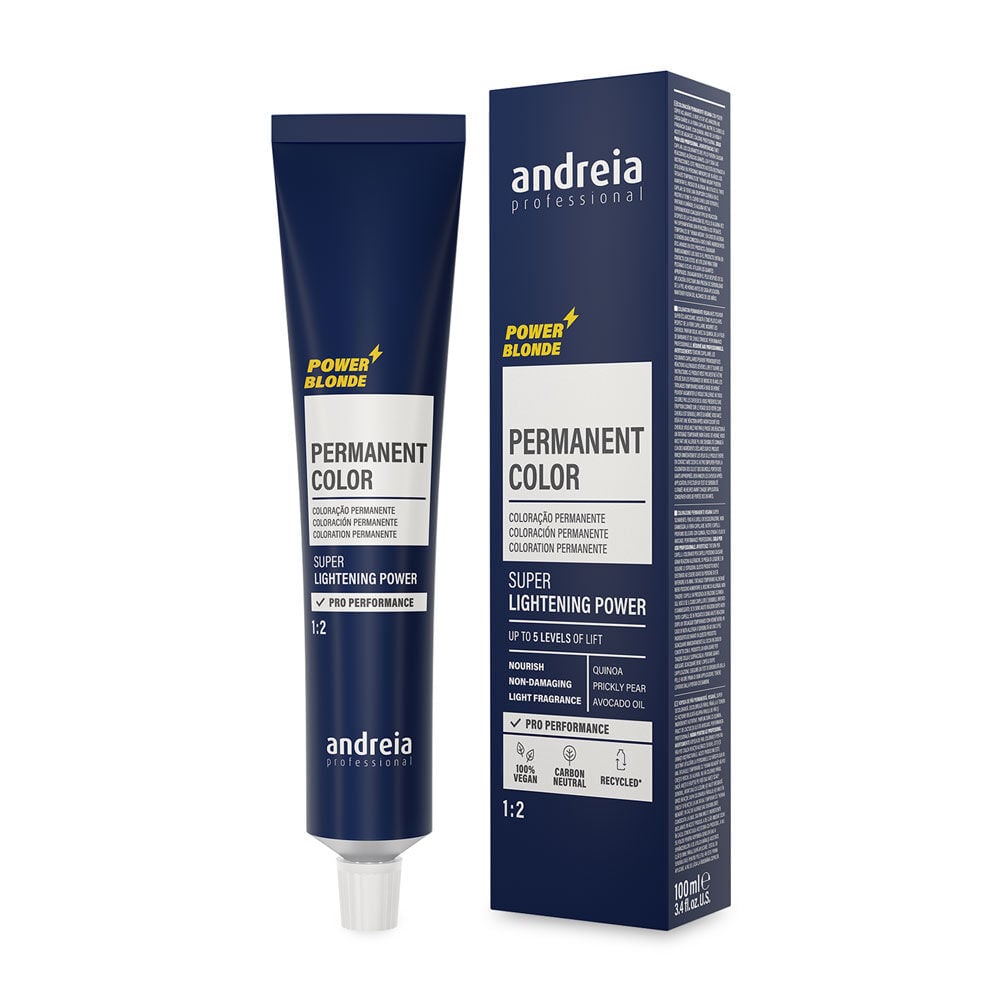 Andreia Professional Power Blonde Coloration Permanente Super &Eacute;claircissant Naturel Beige 11.023 100ml