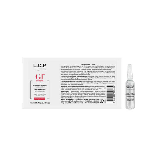 L.C.P Professionnel Paris Global+ Ampoules de Soin au Collag&egrave;ne 3ml