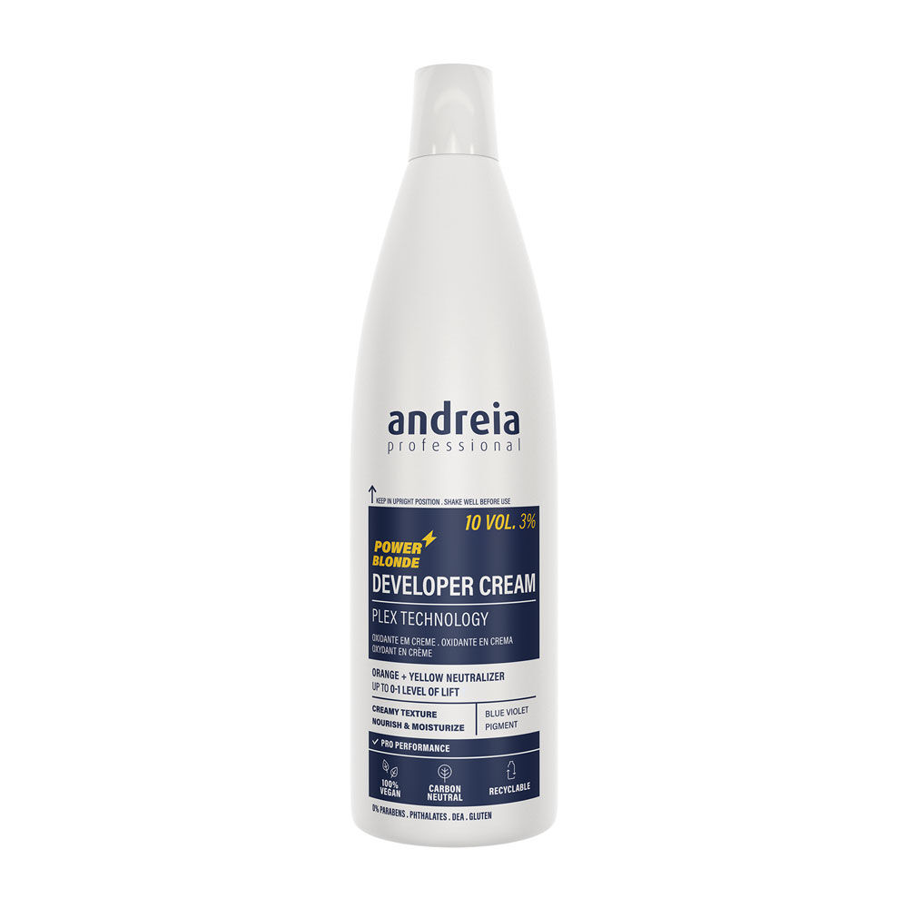 Andreia Professional Developer Cream Power Blonde - Vegan Waterstofperoxide 10V 3% 1L Andreia Professional Developer Cream Power Blonde - Vegan Waterstofperoxide 10V 3% 1L