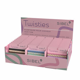 Sibel Twisties Haarelastiek Multicolor Display 30st