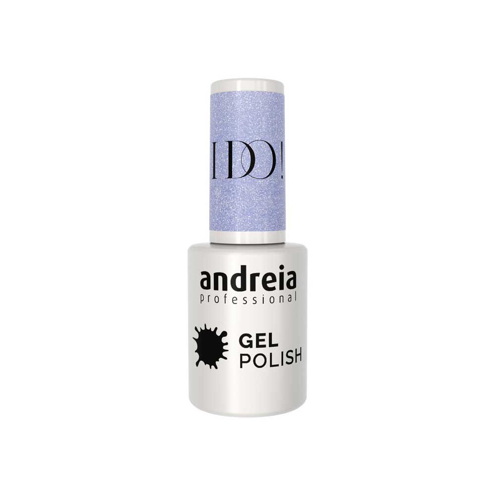 Andreia Professional Gel Polish Gellak - I Do! - ID6 Hemelblauw met zilveren glitters. 10.5ml