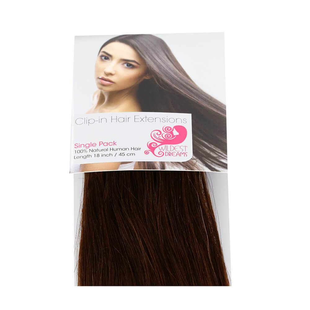 Kit extensions clips lisses Indien 160 gr 50 cm Remy Hair