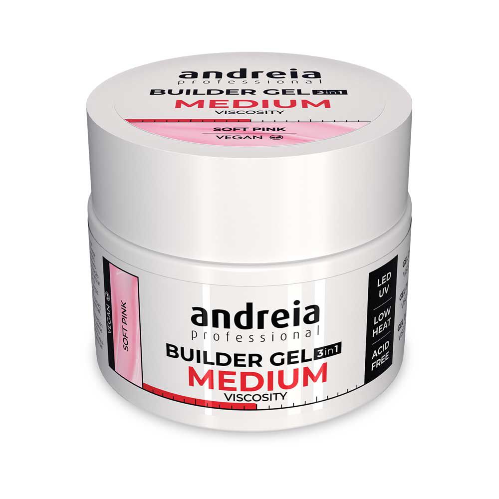 Andreia Professional Builder Gel 3 in 1 - Moyenne Viscosité - Rose doux 44g