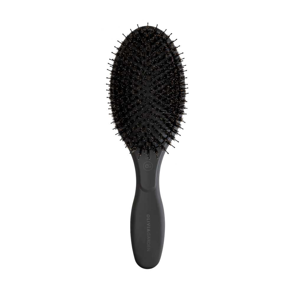 Olivia Garden Essential CareExpert Zwijn & Nylon Ovale Borstel Zwart