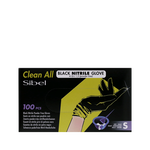 Clean All Gants Noirs en Nitrile S x100