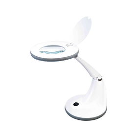 Sibel Lampe-loupe de Table à LED D5 Blanc