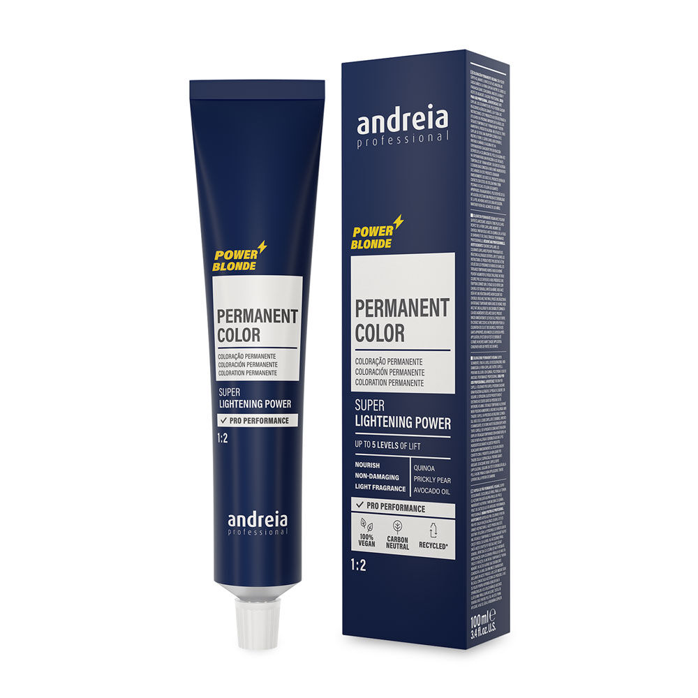 Andreia Professional Power Blonde Coloration Permanente Super &Eacute;claircissant Naturel Froid 11.02 100ml