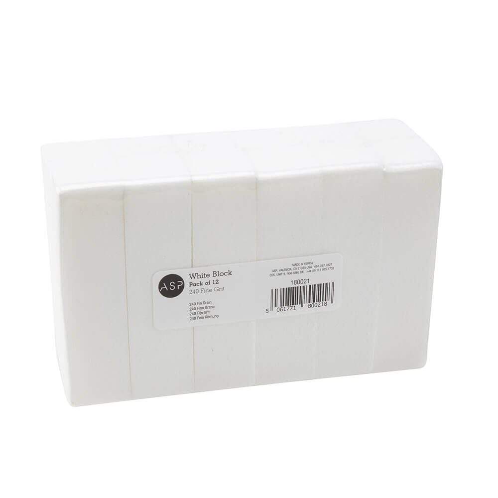 ASP Bloc Polissoir Blanc 240 x12 ASP Bloc Polissoir Blanc 240 x12