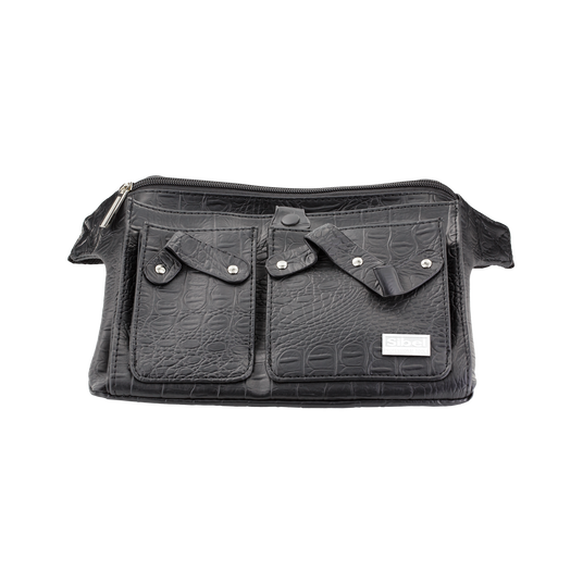 Sibel Trousse Belt 3 Croco Noir