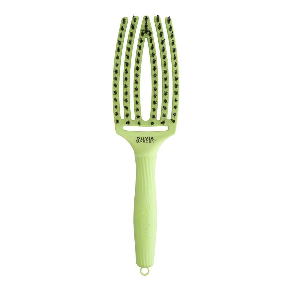 Olivia Garden Fingerbrush Care Dolce Vita Iconic Zwijnenhaar en Nylon Pistachegroen Olivia Garden Fingerbrush Care Dolce Vita Iconic Zwijnenhaar en Nylon Pistachegroen