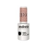 Andreia Professional Gel Polish Vernis gel - I Do! - ID1 Rose avec des paillettes argentées et dorées. 10.5ml