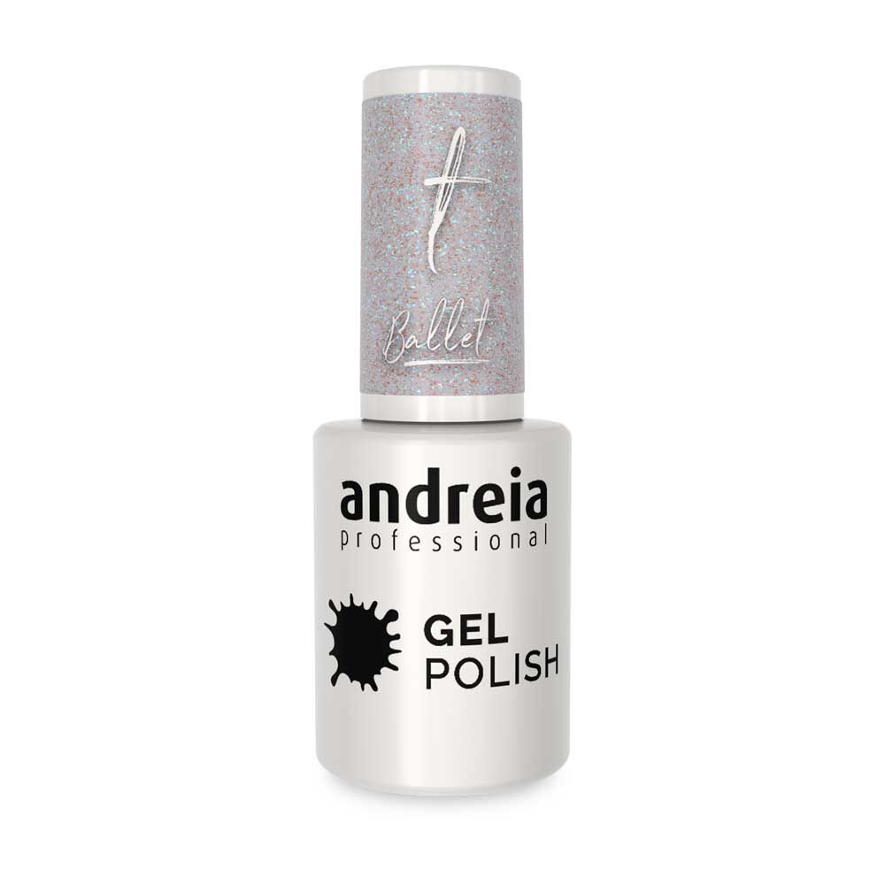 Andreia Professional Vernis gel - Ballet Collection BA6 Glitter Transparent et Bleu 10.5ml
