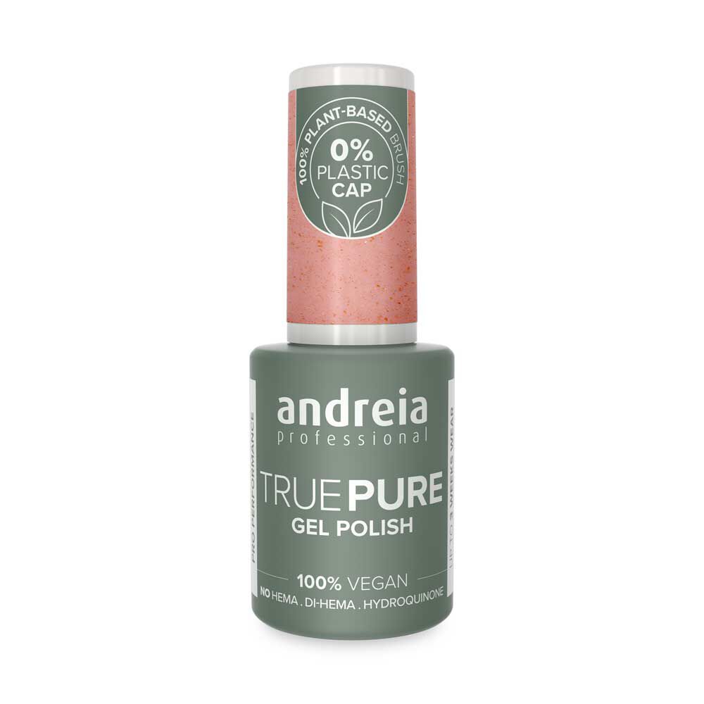 Andreia Professional True Pure Hema-vrije Gellak - T58 Hemelsblauw Met Zilveren Glitters 10.5ml