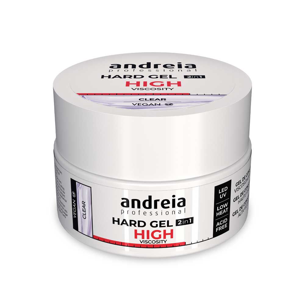 Andreia Professional Hard Gel 2 in 1 - Hoge Viscositeit Transparant 22g Andreia Professional Hard Gel 2 in 1 - Hoge Viscositeit Transparant 22g