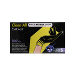 Clean All Gants Noirs en Nitrile S x100