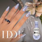 Andreia Professional Gel Polish Gellak - I Do! - ID6 Hemelblauw met zilveren glitters. 10.5ml
