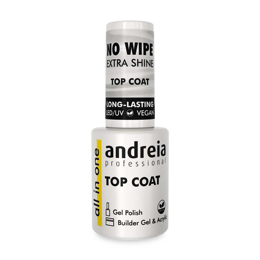 Andreia Professional All In One Vernis gel - Top coat sans résidus 10.5ml Andreia Professional All In One Vernis gel - Top coat sans résidus 10.5ml