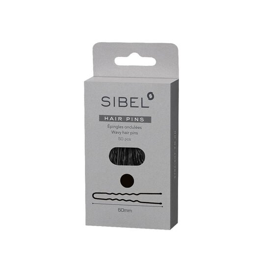 Sibel Metalen Pinnen Golvend 60mm Zwart 50 Stk
