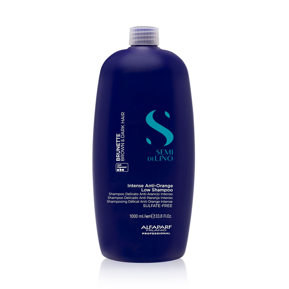 Alfaparf Milano Semi Di Lino Brunette Shampooing Délicat Anti-Reflet Orange 1L