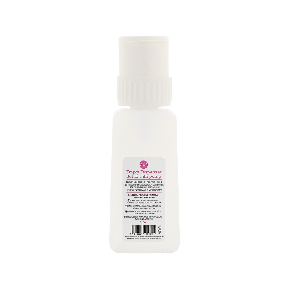 ASP Flacon Vide avec Pompe 240ml ASP Flacon Vide avec Pompe 240ml