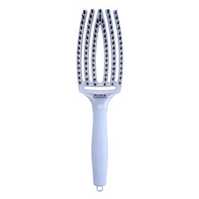 Olivia Garden Fingerbrush Care Iconische Borstel Zwijnenhaar & Nylon Arctisch Licht Pool Blauw