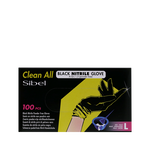 Clean All Gants Noirs en Nitrile L x100