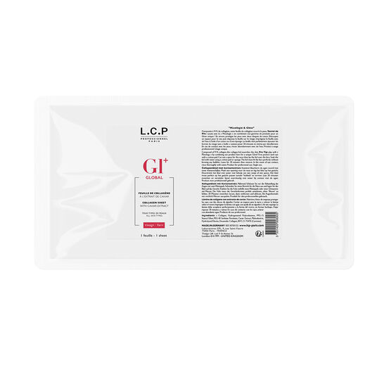 L.C.P Professionnel Paris Global+ Feuille de Collag&egrave;ne &agrave; l&rsquo;Extrait de Caviar