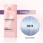 Wella Professionals Shinefinity Zero Lift Glaze Demi-permanente haarkleuring 08/8 Cool Blue Pearl 60ml