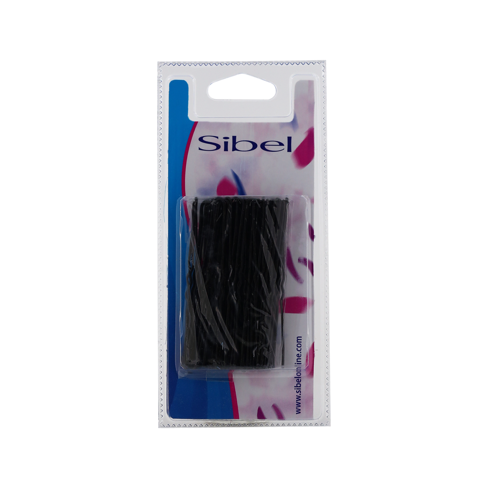 Sibel Wavy Golvende Haarspelden 70mm Zwart 50 Stk.