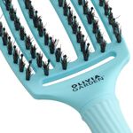 Olivia Garden Fingerbrush Care Dolce Vita Iconic Zwijnenhaar en Nylon Hemelsblauw