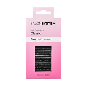 Salon System Classic Lash Extensions D Curl 0,20 8&ndash;14 mm