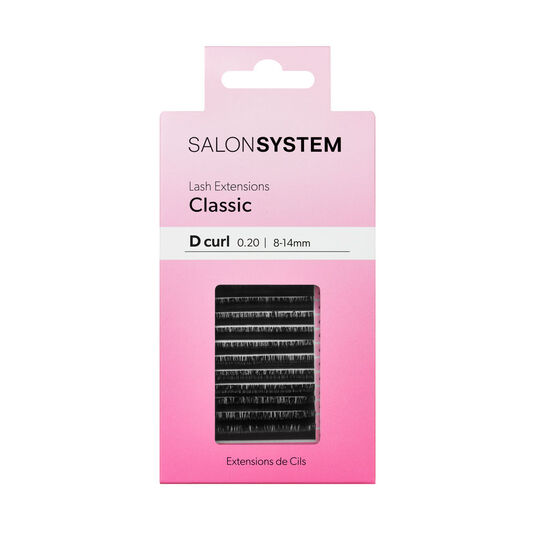 Salon System Extensions de cils Classiques D Curl 0,20 8&ndash;14 mm