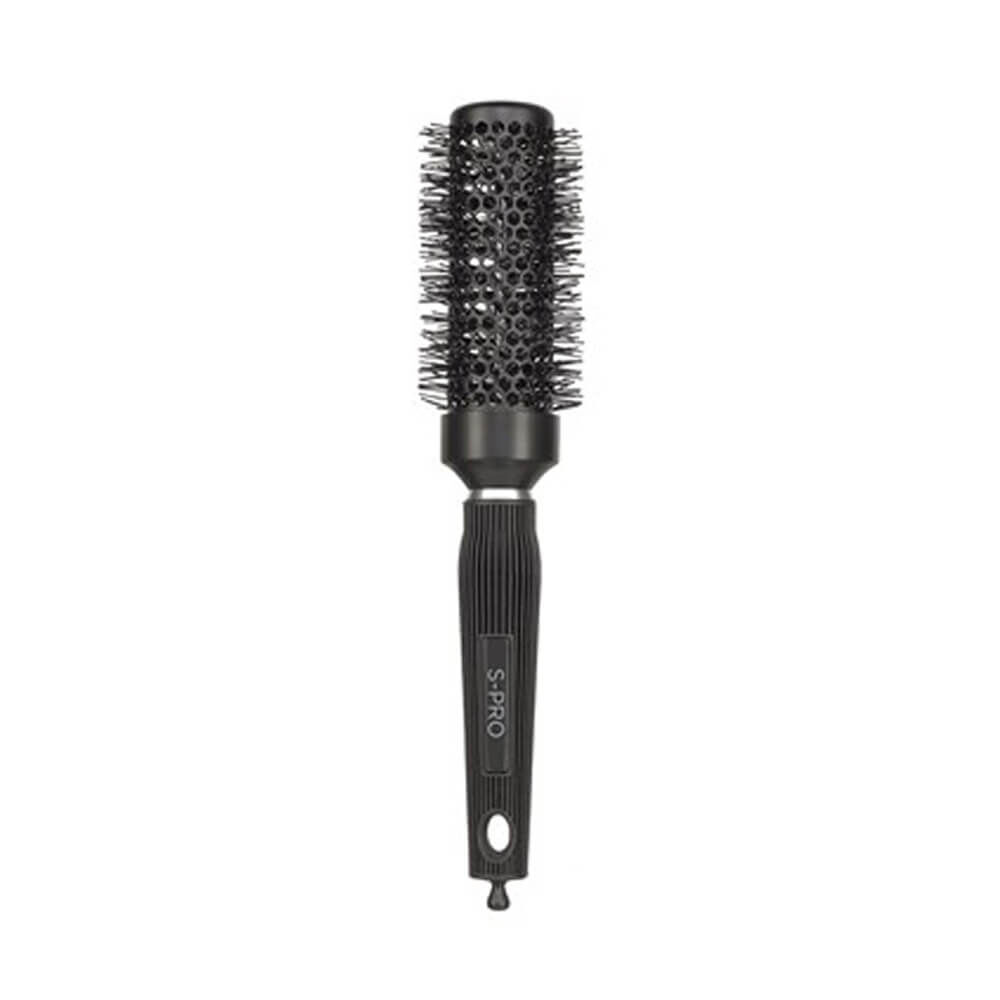 S-PRO Brosse Céramique Ionique 34mm Noire