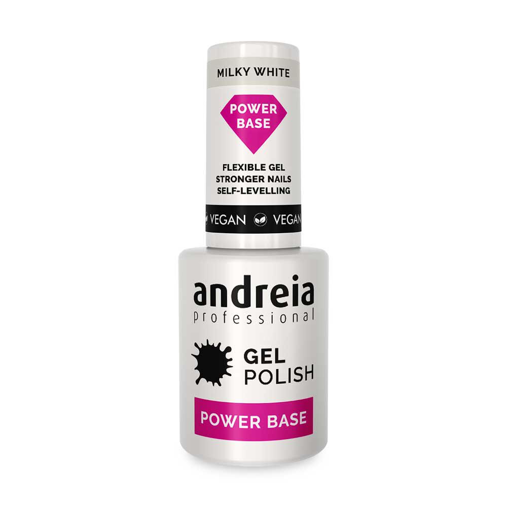 Andreia Professional Power Base Gellak Basecoat - Melkwit 10.5ml