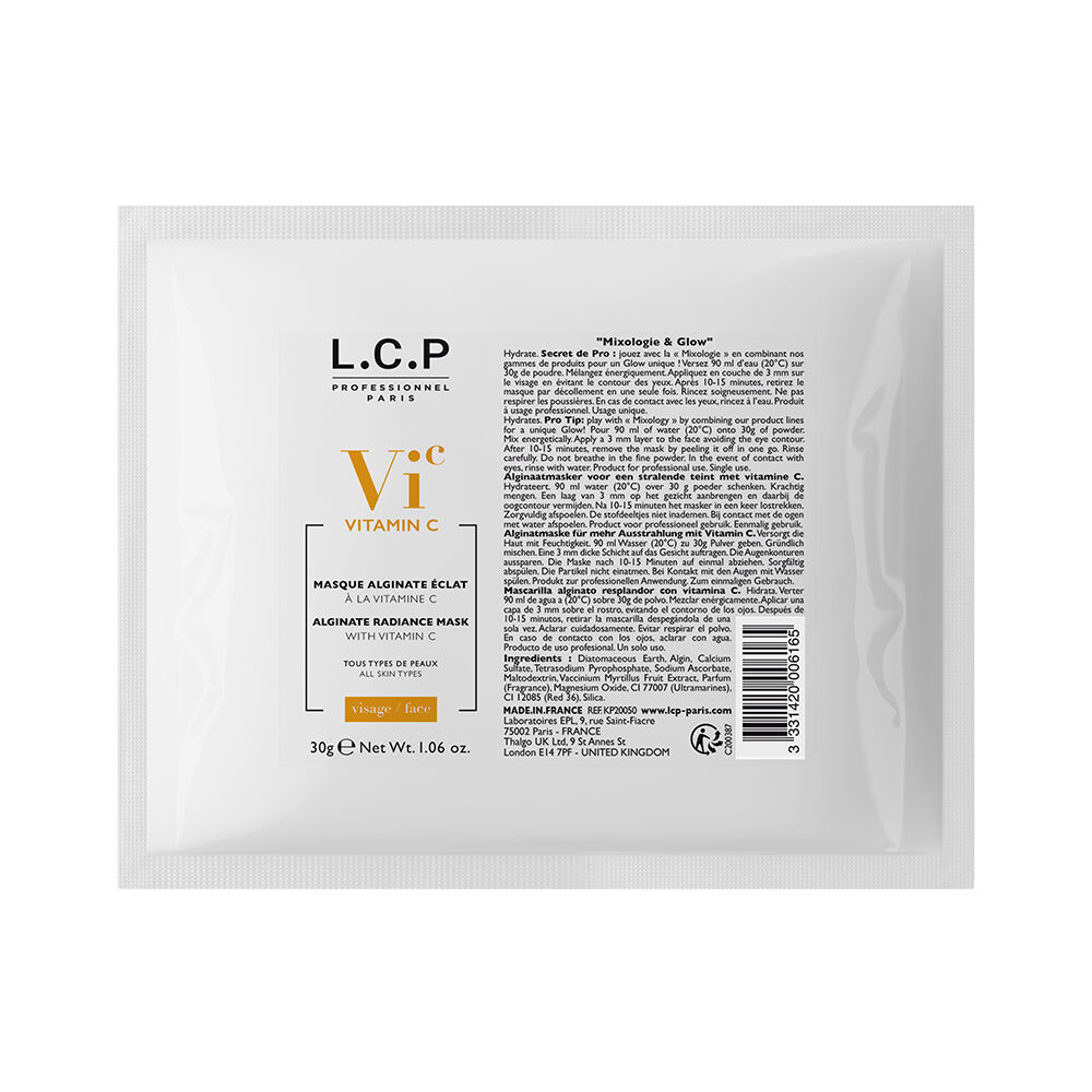 L.C.P Professionnel Vitamin C Masque Alginate Éclat à la Vitamine C 30g L.C.P Professionnel Vitamin C Masque Alginate Éclat à la Vitamine C 30g