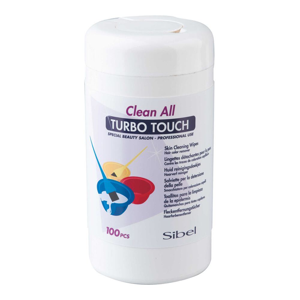 Clean All Turbo Touch Haarverf Reinigingsdoekjes 100stk. Clean All Turbo Touch Haarverf Reinigingsdoekjes 100stk.