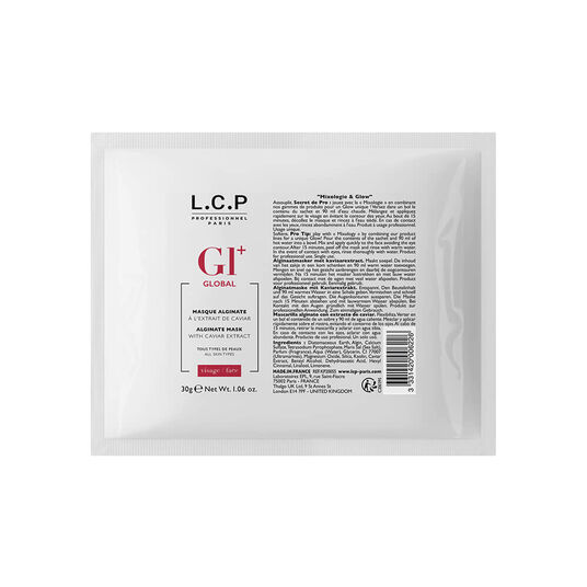 L.C.P Professionnel Paris Global+ Masque Alginate &agrave; l&rsquo;Extrait de Caviar 30g