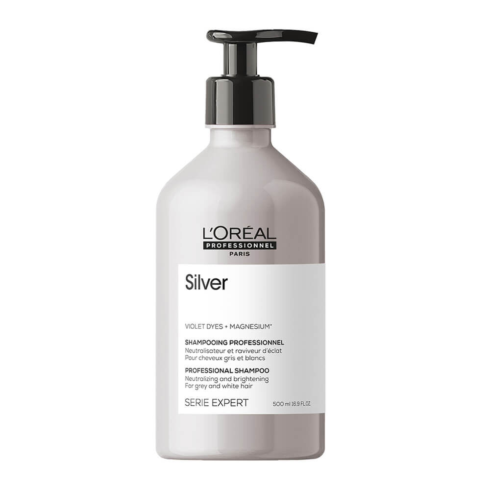 Snooze enkel uitsterven L'Oréal Professionnel Série Expert Silver Shampoo voor Grijs, wit of  Lichtblond Haar 500ml | Professionele Pro-Duo-producten
