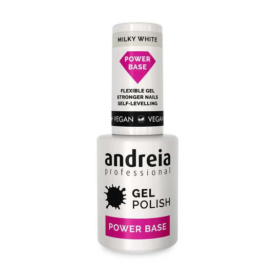 Andreia Professional Power Base Gellak Basecoat - Melkwit 10.5ml