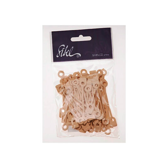 Sibel Lot de 50 &Eacute;lastiques Ronds pour Bigoudis &agrave; Permanente 68mm x50