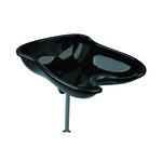 Sibel Wastafel Compact Zwart