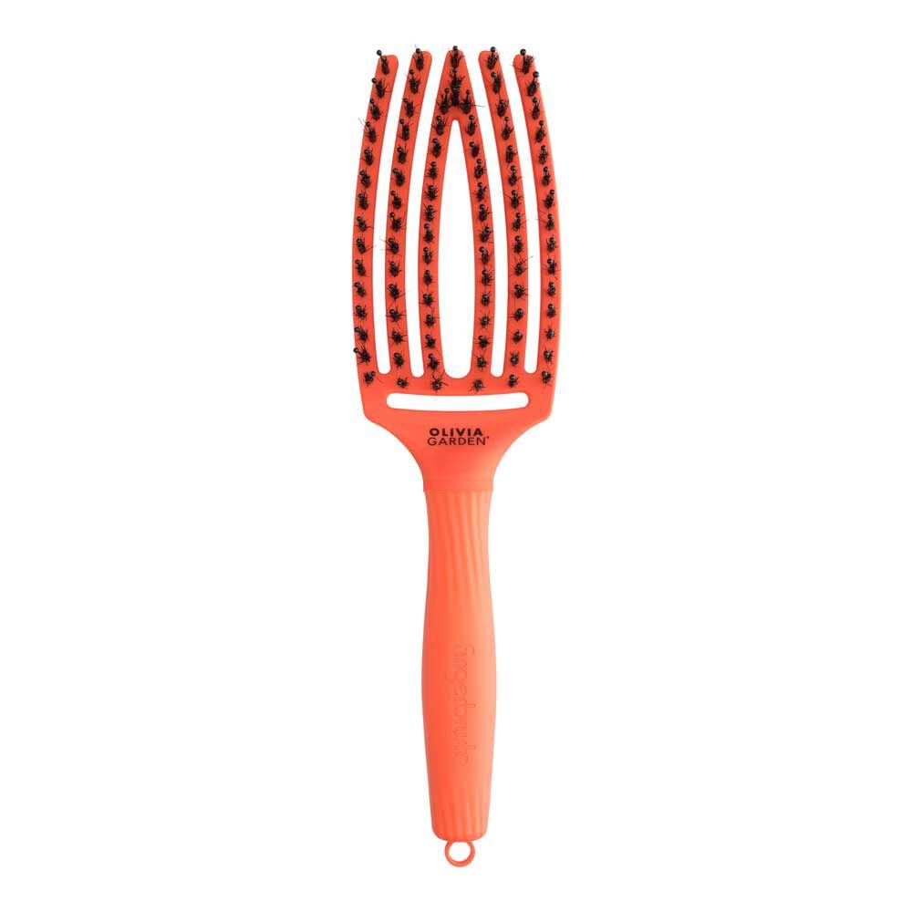 Olivia Garden Fingerbrush Care Dolce Vita Iconic Zwijnenhaar en Nylon Orange Spritz Olivia Garden Fingerbrush Care Dolce Vita Iconic Zwijnenhaar en Nylon Orange Spritz