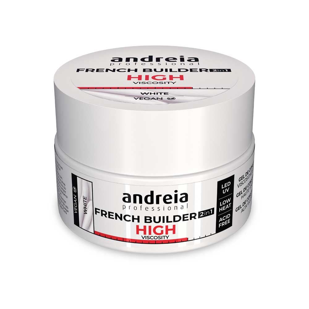 Andreia Professional French Builder 2 in 1 - Haute Viscosité Blanc 22g