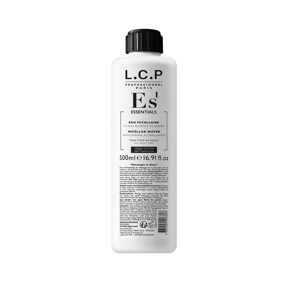 L.C.P Professionnel Essentials Micellair water met jasmijnbloemenwater 500ml L.C.P Professionnel Essentials Micellair water met jasmijnbloemenwater 500ml