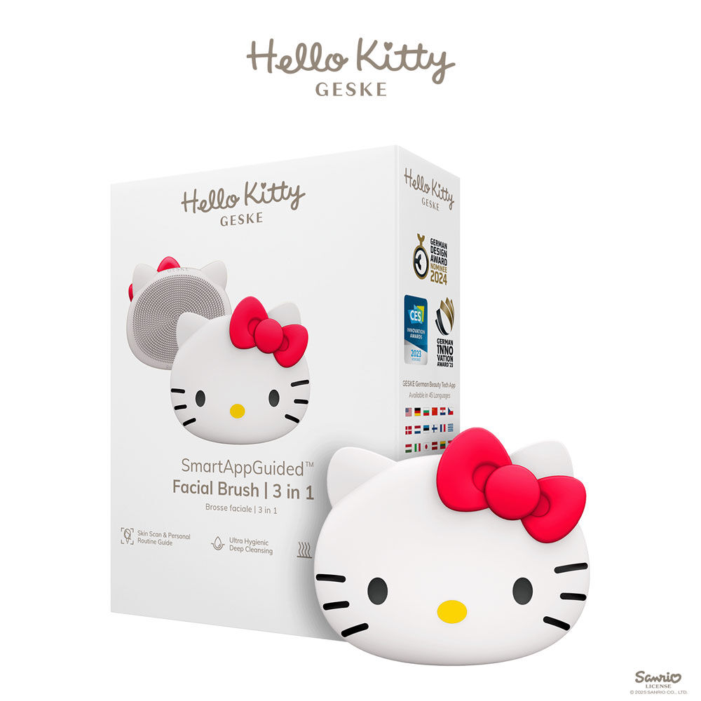 GESKE Hello Kitty Gezichtsborstel | 3 in 1 | Professionele Pro-Duo